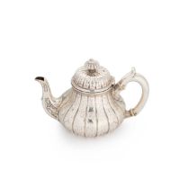 A Victorian silver bachelor's teapot, mark of R. & S. Garrard & Company,