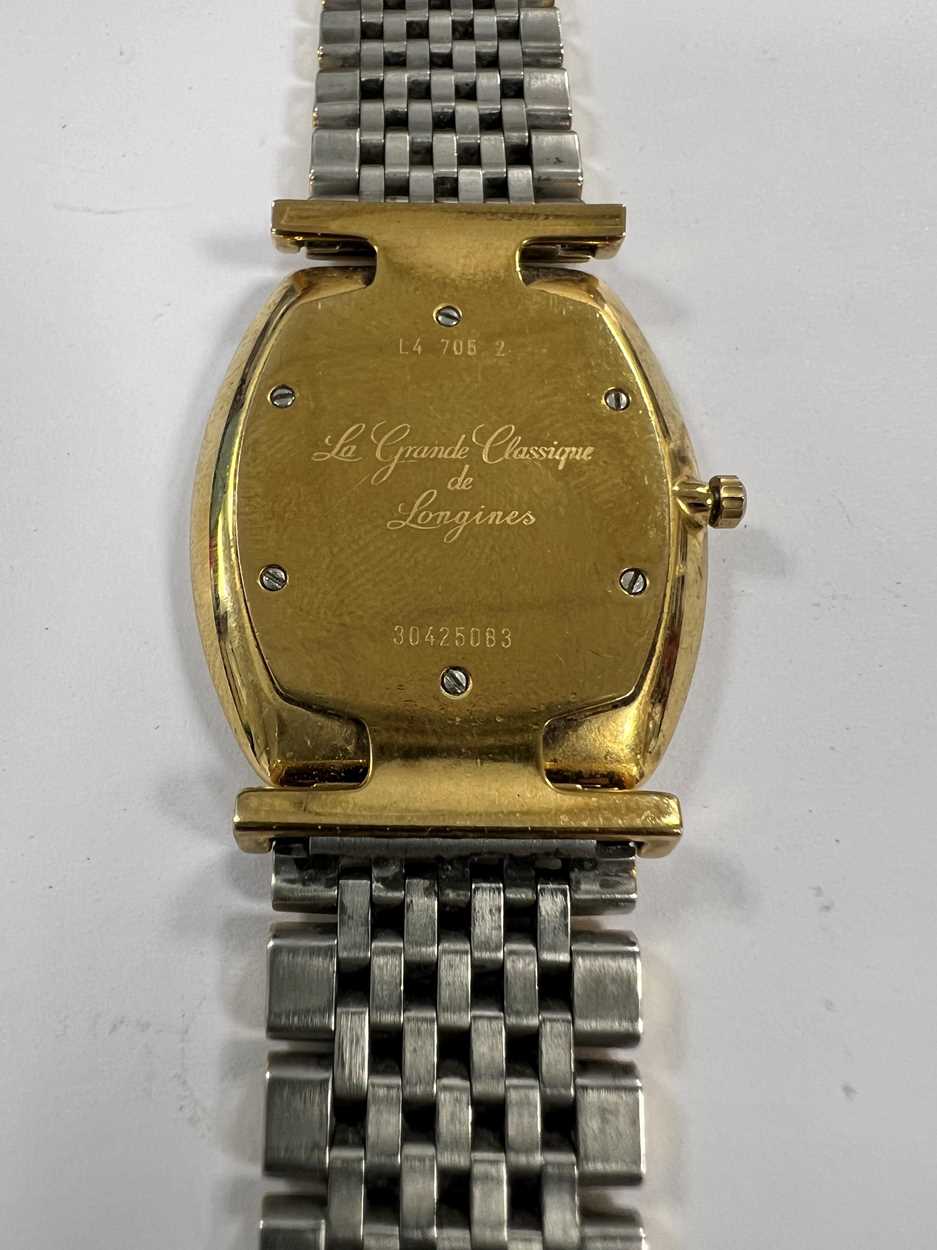 Longines - A steel and gold-plated 'La Grande Classique' wristwatch, - Image 2 of 8