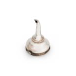 Newcastle - A George III silver 2-piece wine funnel,