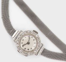 Pioneer, Genève – A diamond set cocktail watch,