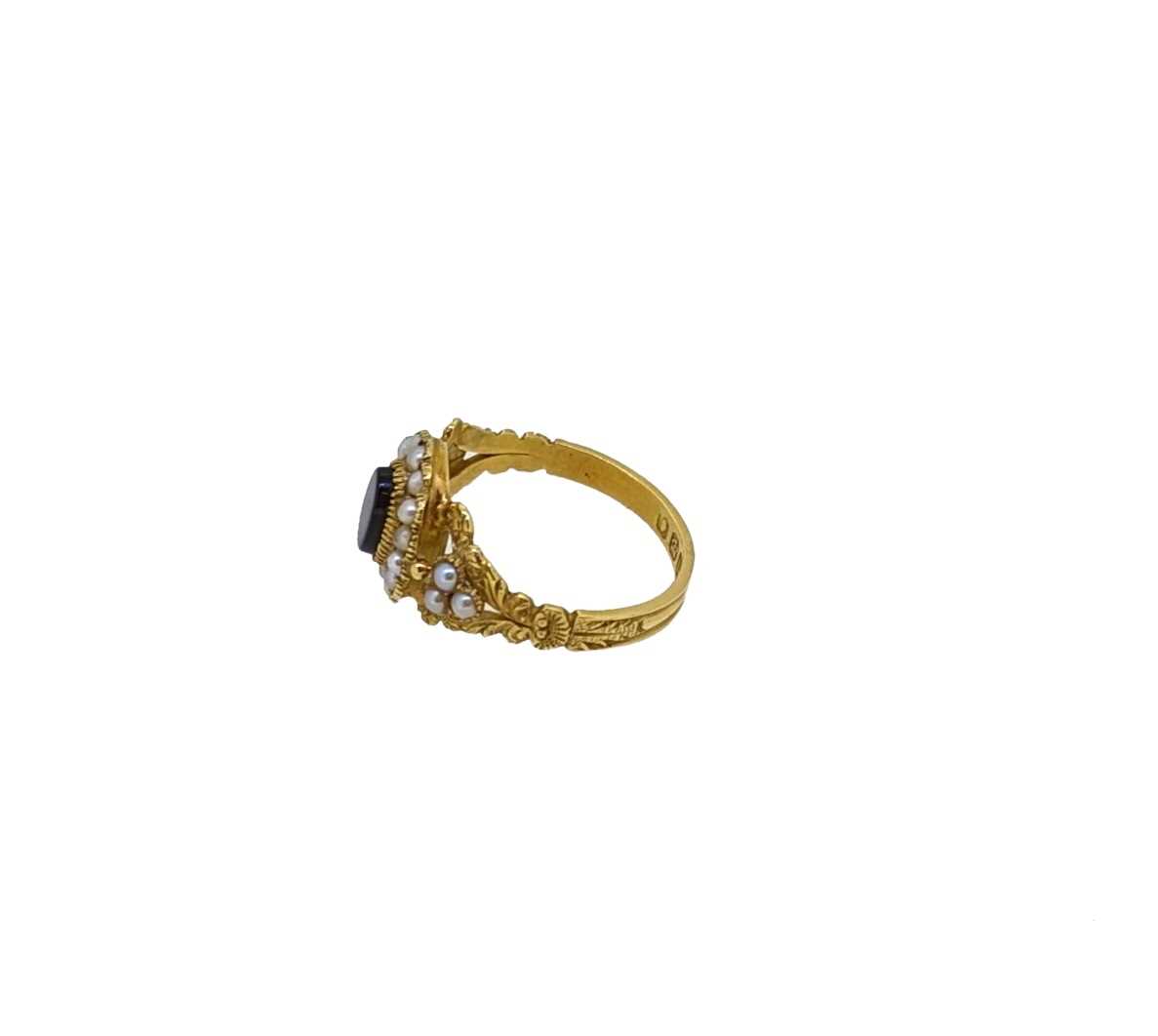 A 19th century mourning ring, - Image 2 of 4