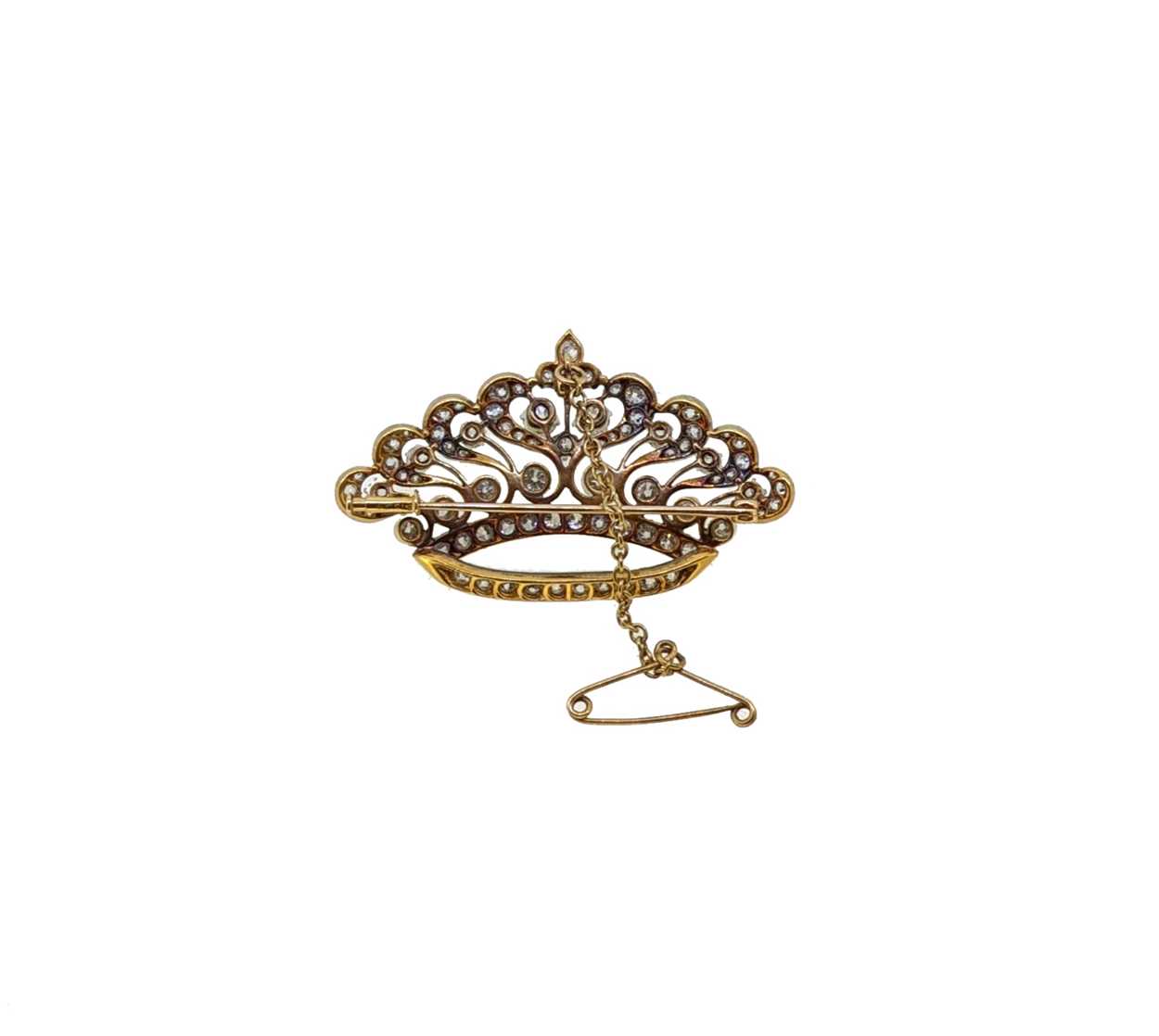 An Edwardian diamond brooch, - Image 2 of 2