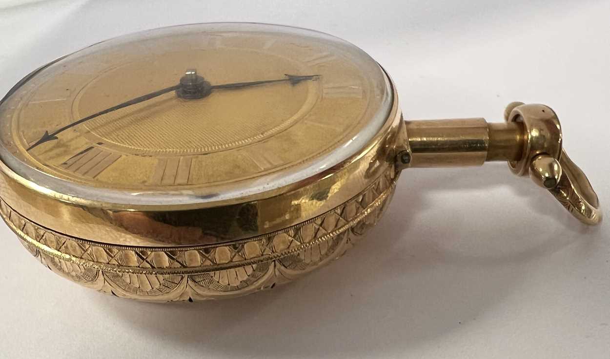 An early 19th century Swiss pair cased quarter repeating pocket watch, - Image 7 of 16