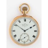 Jay’s, London – An 18ct gold open faced pocket watch,