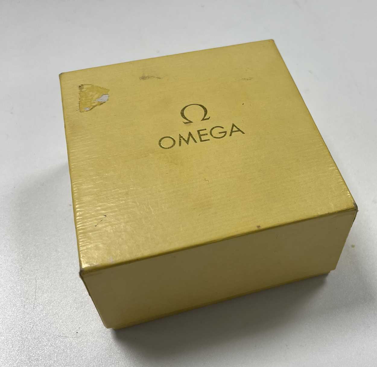 Omega - A 9ct gold wristwatch, - Image 11 of 12