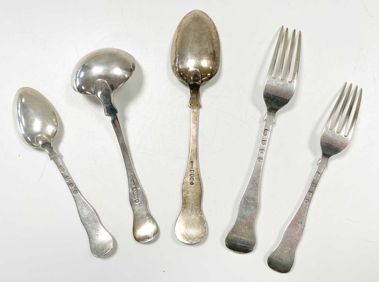 Edinburgh - A 36-piece set of Edward VII silver flatware with 35 additions, - Image 2 of 6