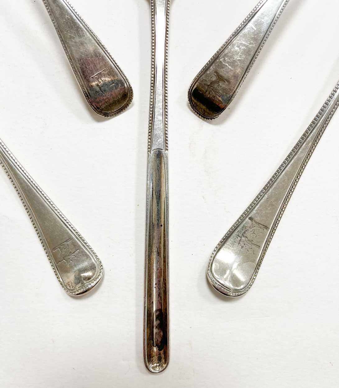 An 48-piece harlequin set of George III 18th century and later silver flatware, - Image 3 of 5