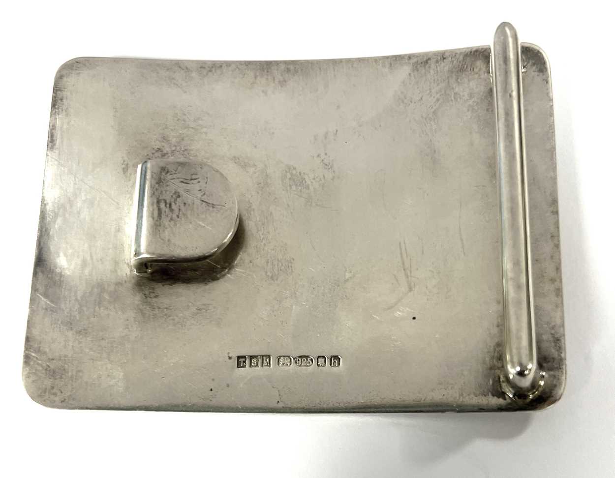 A 20th century silver and diamond set Highlander's dress belt buckle and a silver kilt pin, - Image 7 of 14