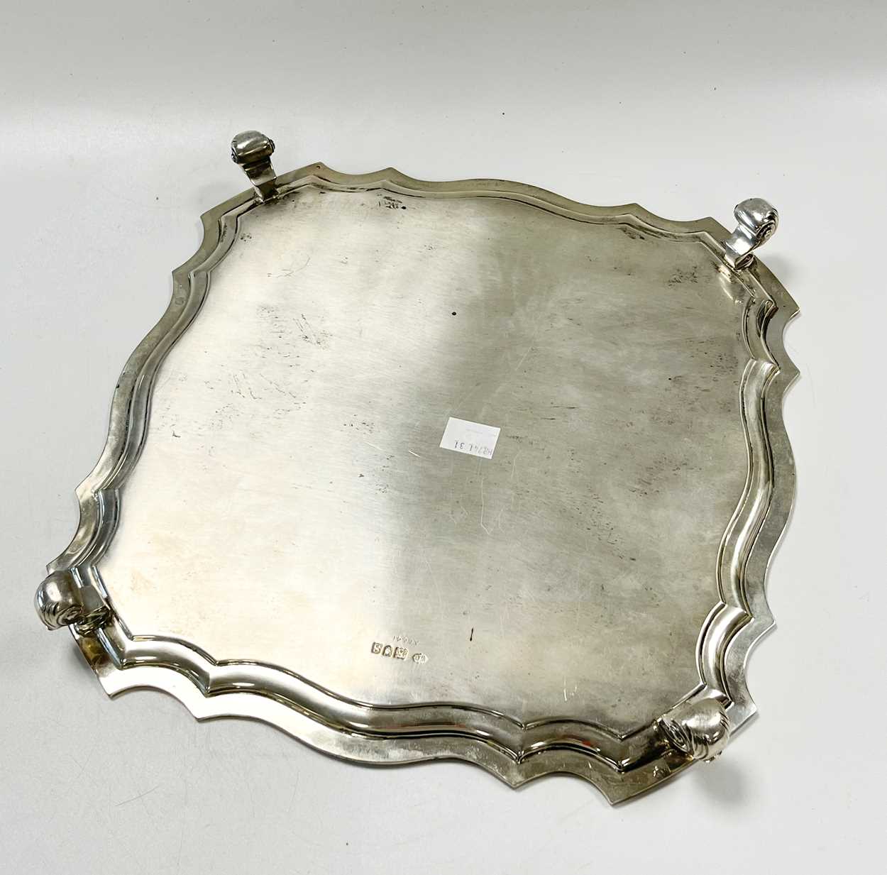 A George V silver salver, - Image 2 of 5