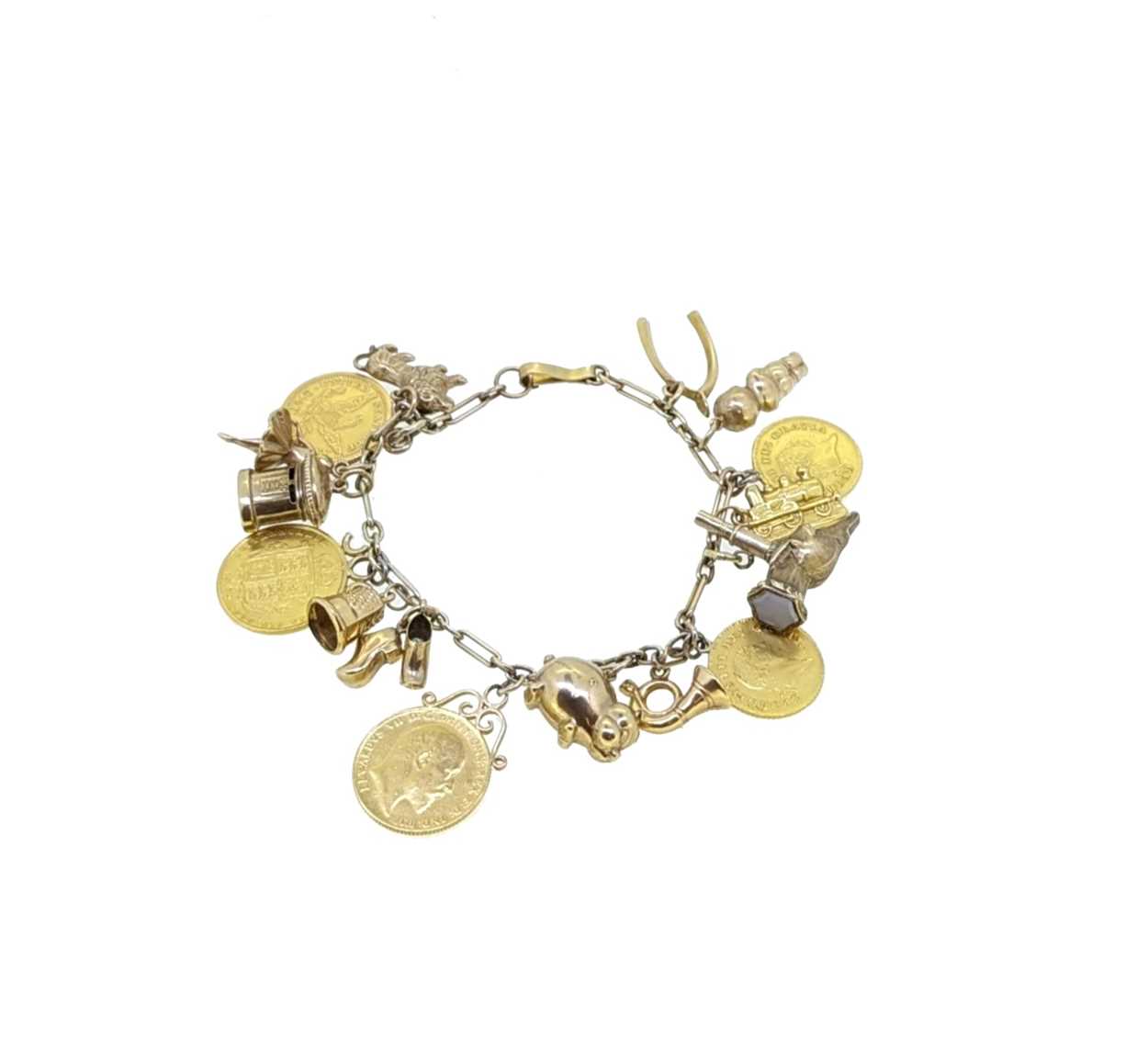 A charm bracelet,