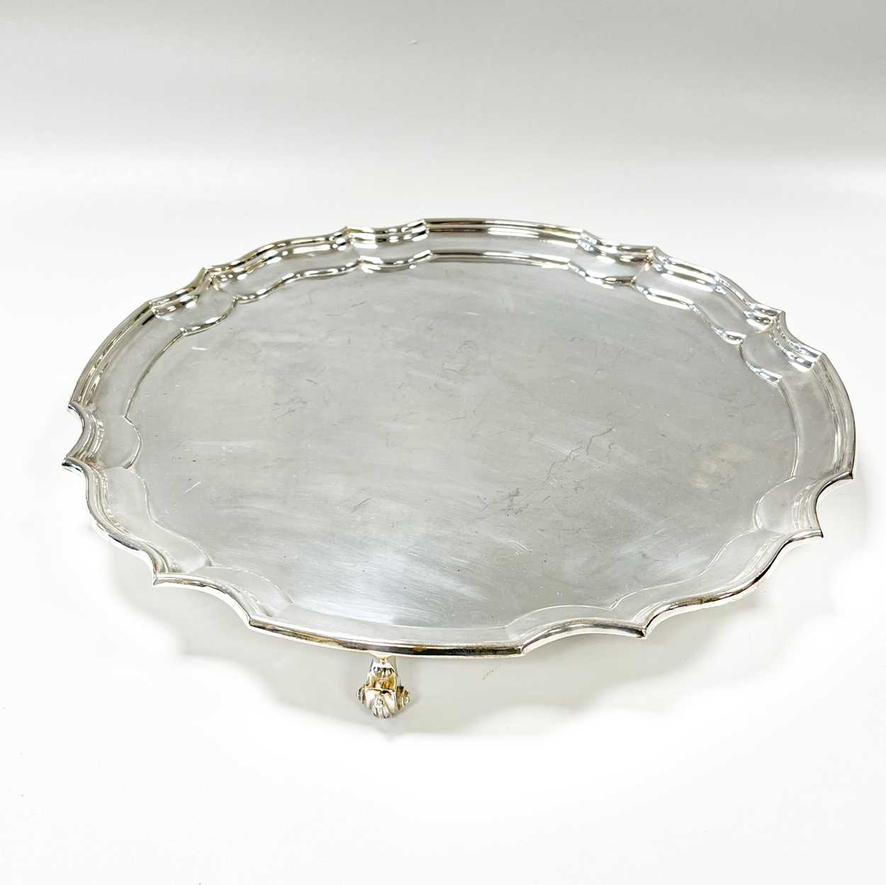 An Elizabeth II silver salver,