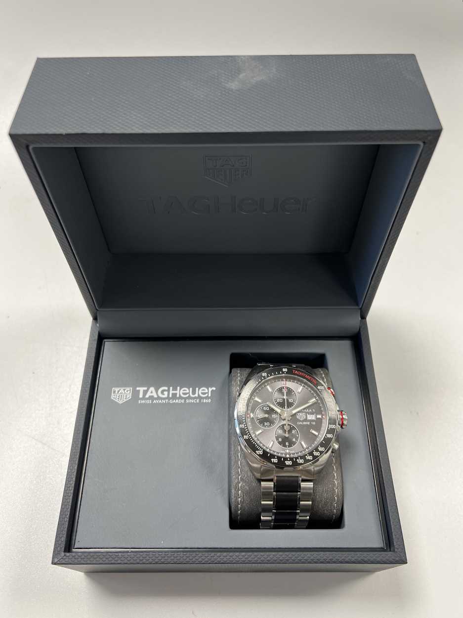 Tag Heuer - A steel 'Formula 1' chronograph wristwatch, - Image 9 of 14