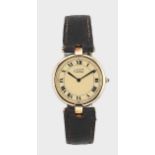 Cartier - A vermeil 'Must de Cartier Vendôme' wristwatch,