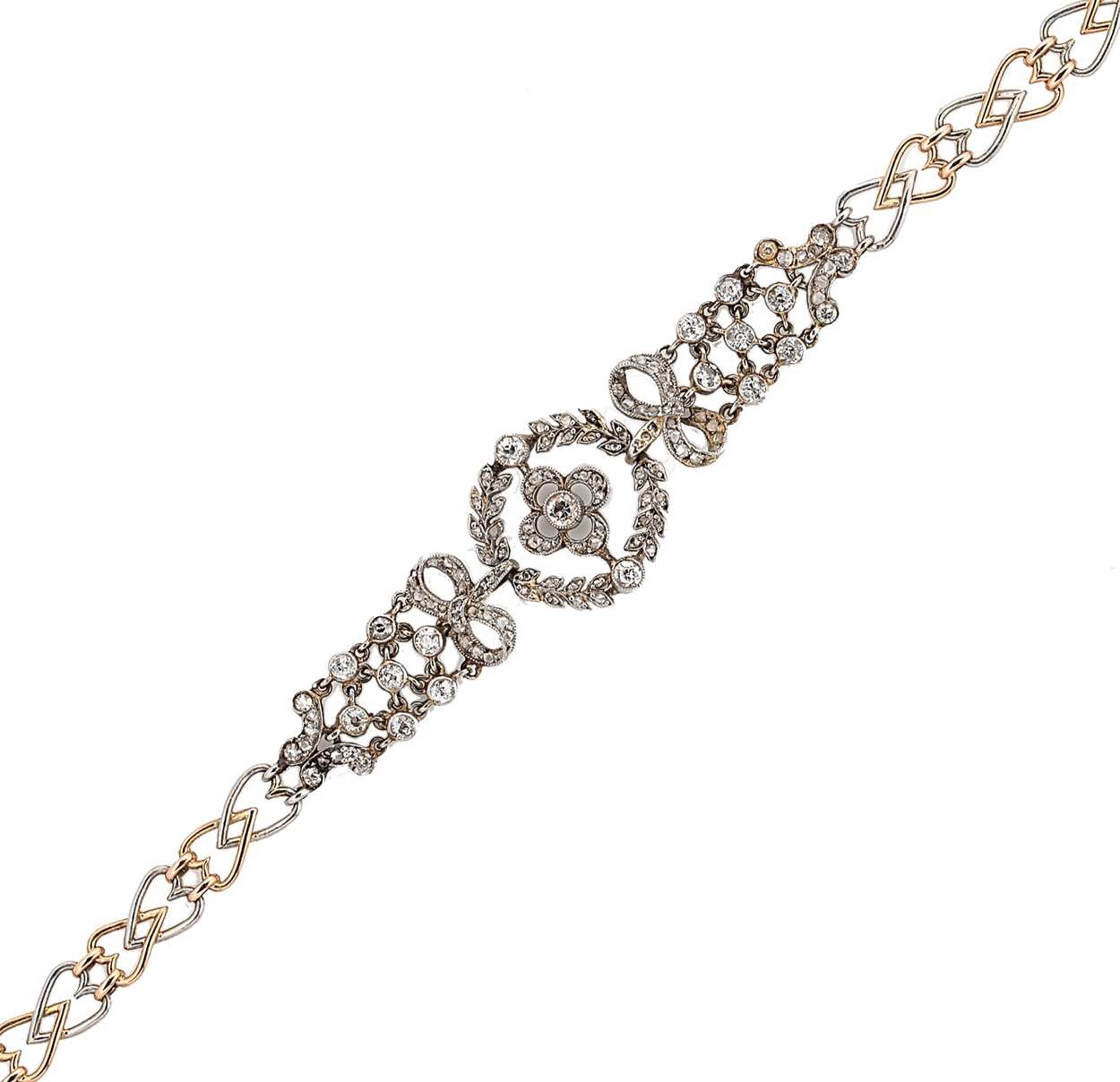 A belle époque diamond bracelet,