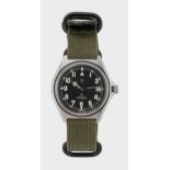 Ollech & Wajs, Zurich - A steel military style watch,