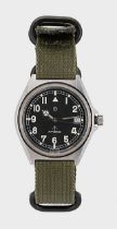 Ollech & Wajs, Zurich - A steel military style watch,