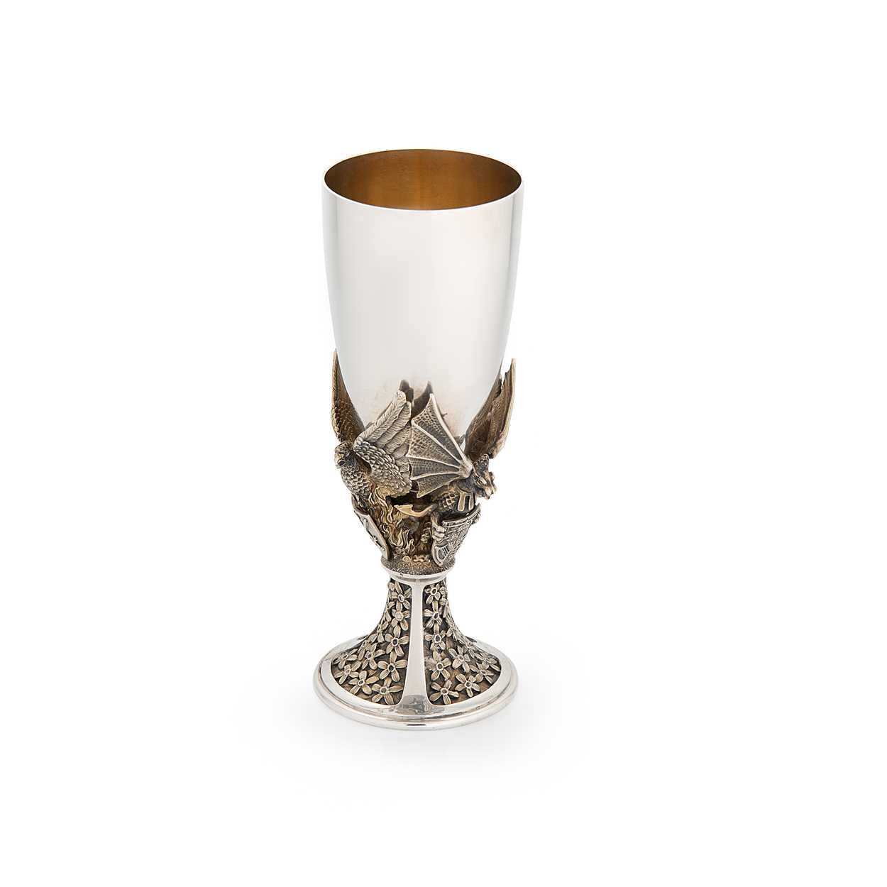 An Elizabeth II silver commemorative goblet, - Bild 2 aus 9