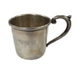 J.C. Boardman for Cartier - A mid 20th century American metalwares silver tot cup,