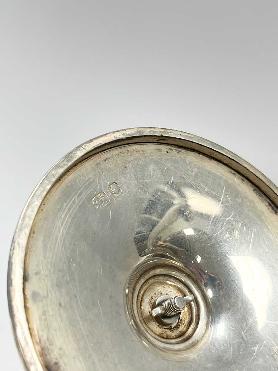 A George VI silver 3-piece tea set, - Image 5 of 6