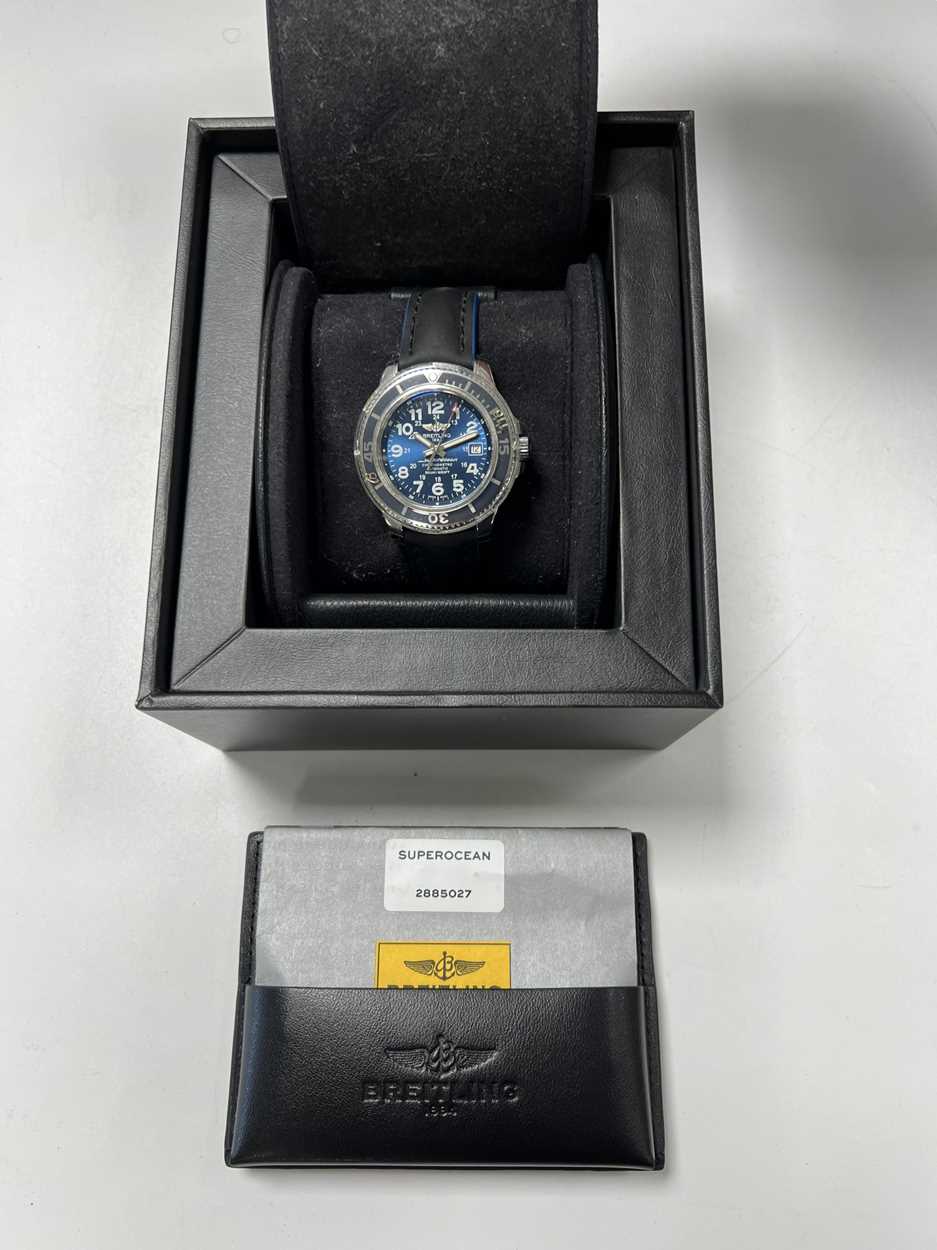 Breitling - A steel 'SuperOcean II 42' wristwatch, - Image 13 of 16