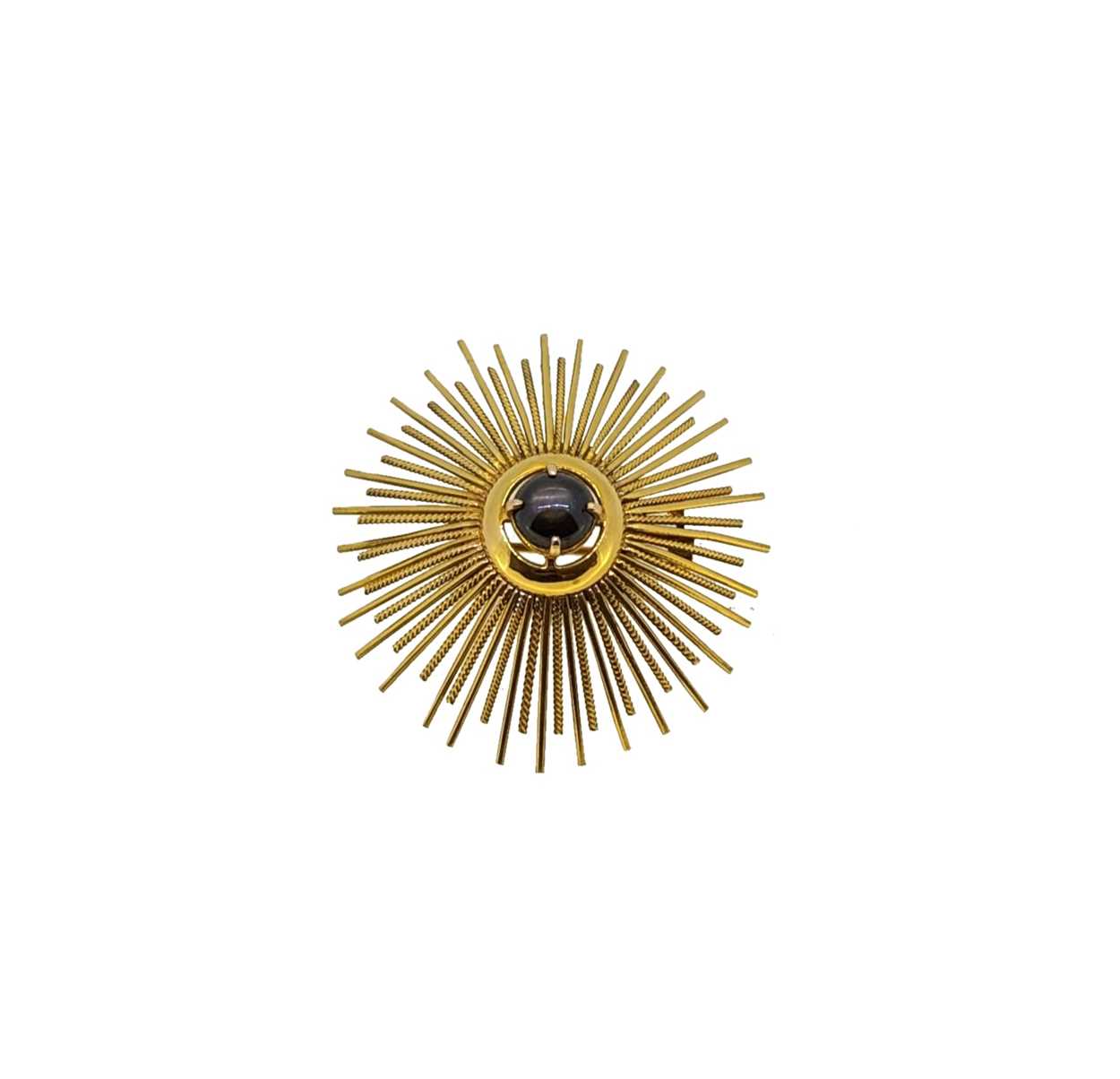 A star sapphire pendant/brooch,