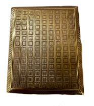 A George V 9ct gold pocket cigarette case,