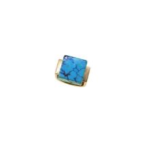 A turquoise matrix dress ring,