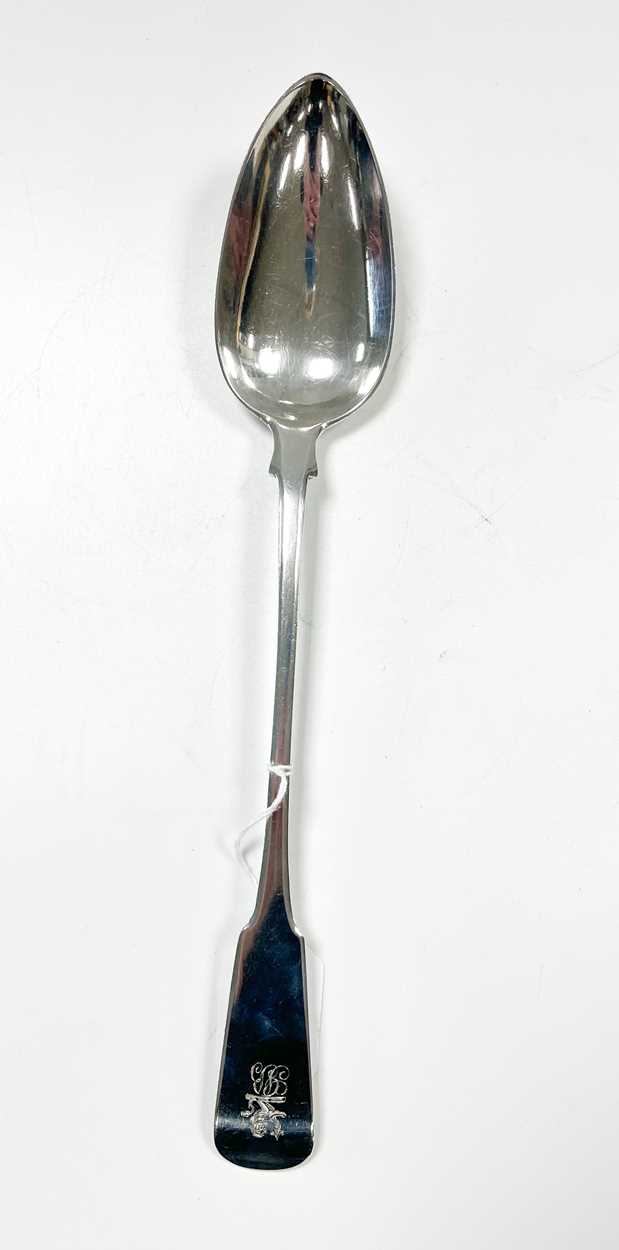 Edinburgh - A George III 18th century silver basting spoon, - Image 2 of 5