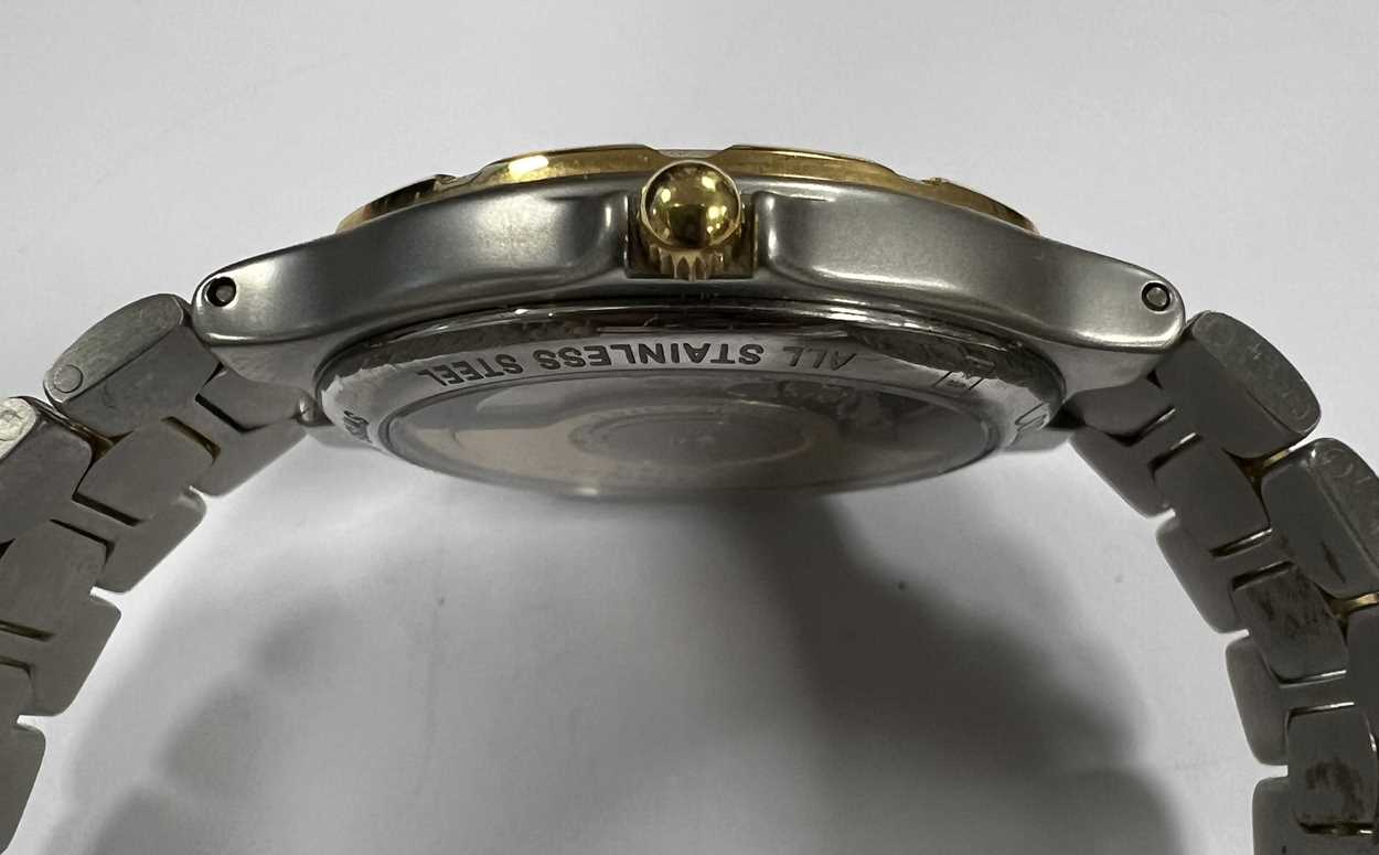 Longines - A steel and gold plated 'Conquest' wristwatch, - Image 4 of 12