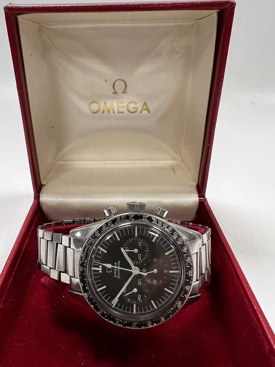 Omega - A steel 'Speedmaster Pre Moon' wristwatch, - Image 13 of 15