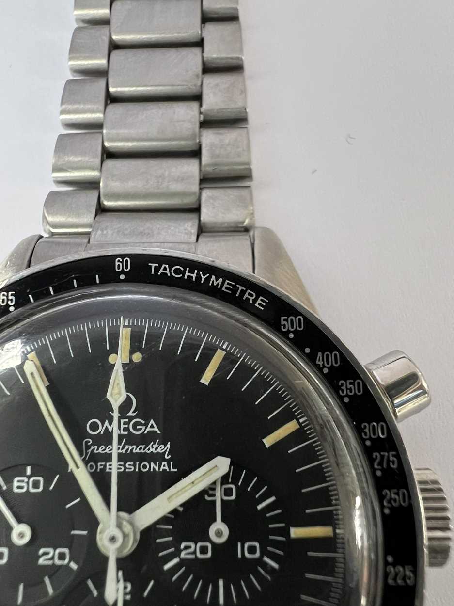 Omega - A rare steel 'Speedmaster Pre Moon' wristwatch with later additions, - Image 3 of 12