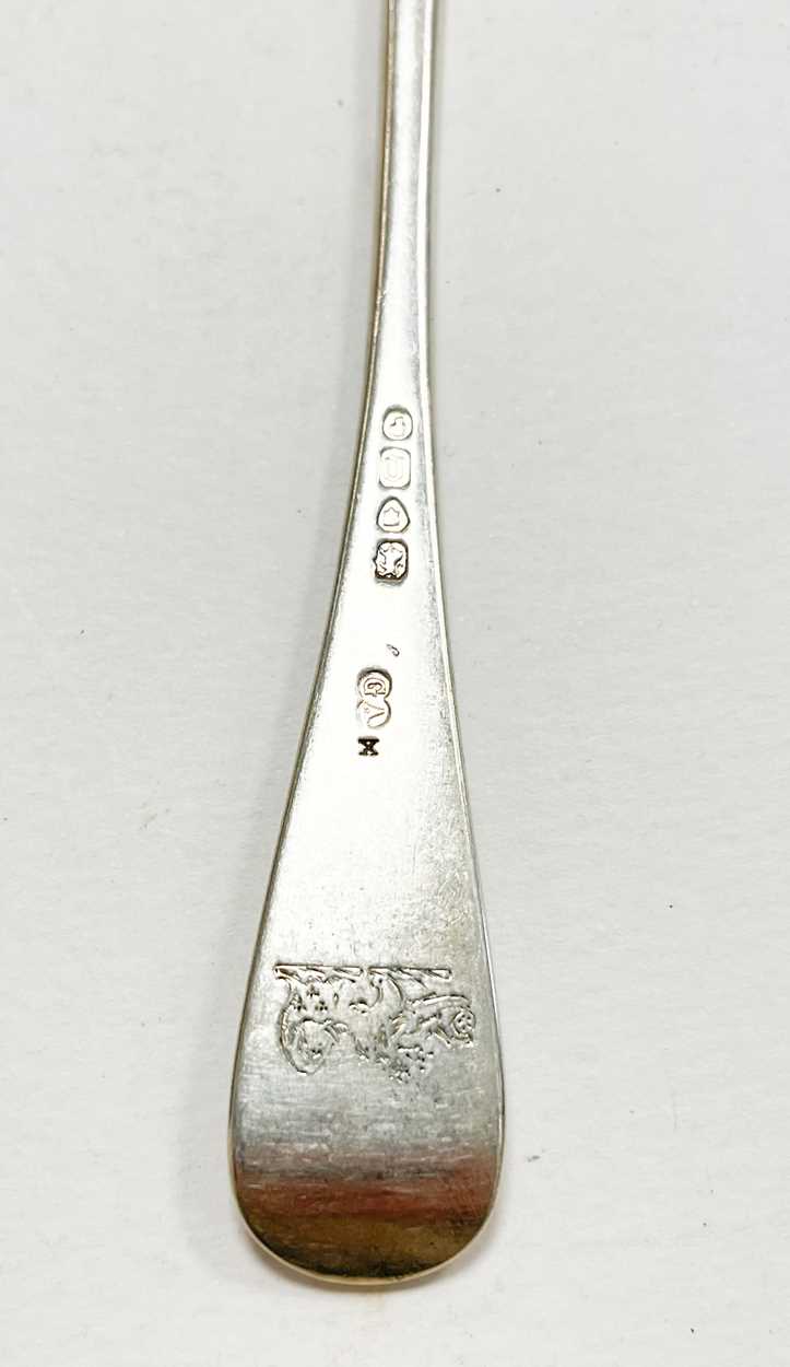 A 34-piece set of George III 18th century silver flatware with 55 additions, - Image 4 of 4