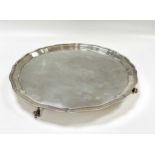 An Elizabeth II silver salver,