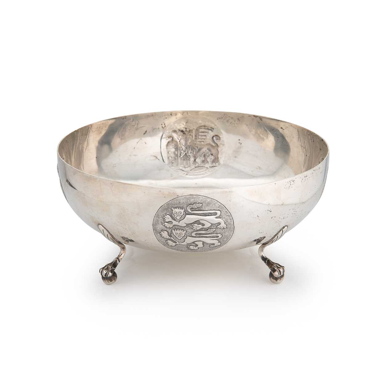 An early 20th century Cypriot metalwares silver fruit bowl,