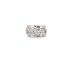 An 18ct gold modern diamond ring,