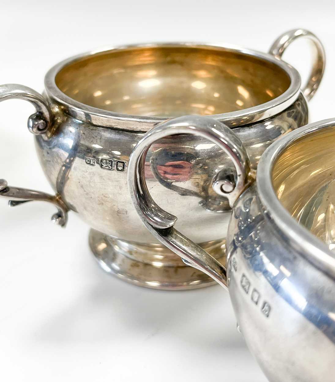 An Elizabeth II silver 4-piece tea set, - Image 8 of 8