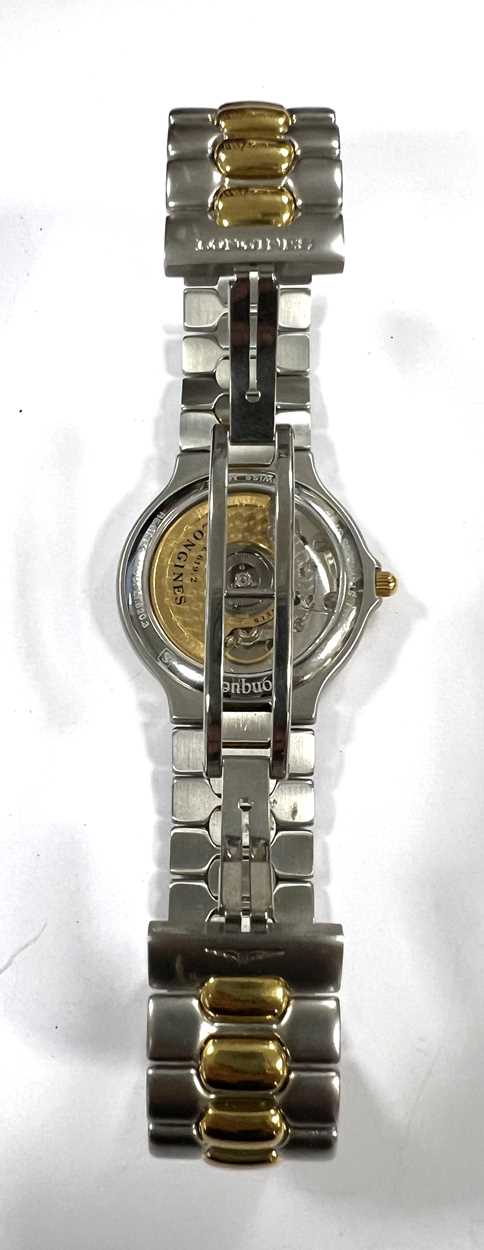 Longines - A steel and gold plated 'Conquest' wristwatch, - Image 3 of 12
