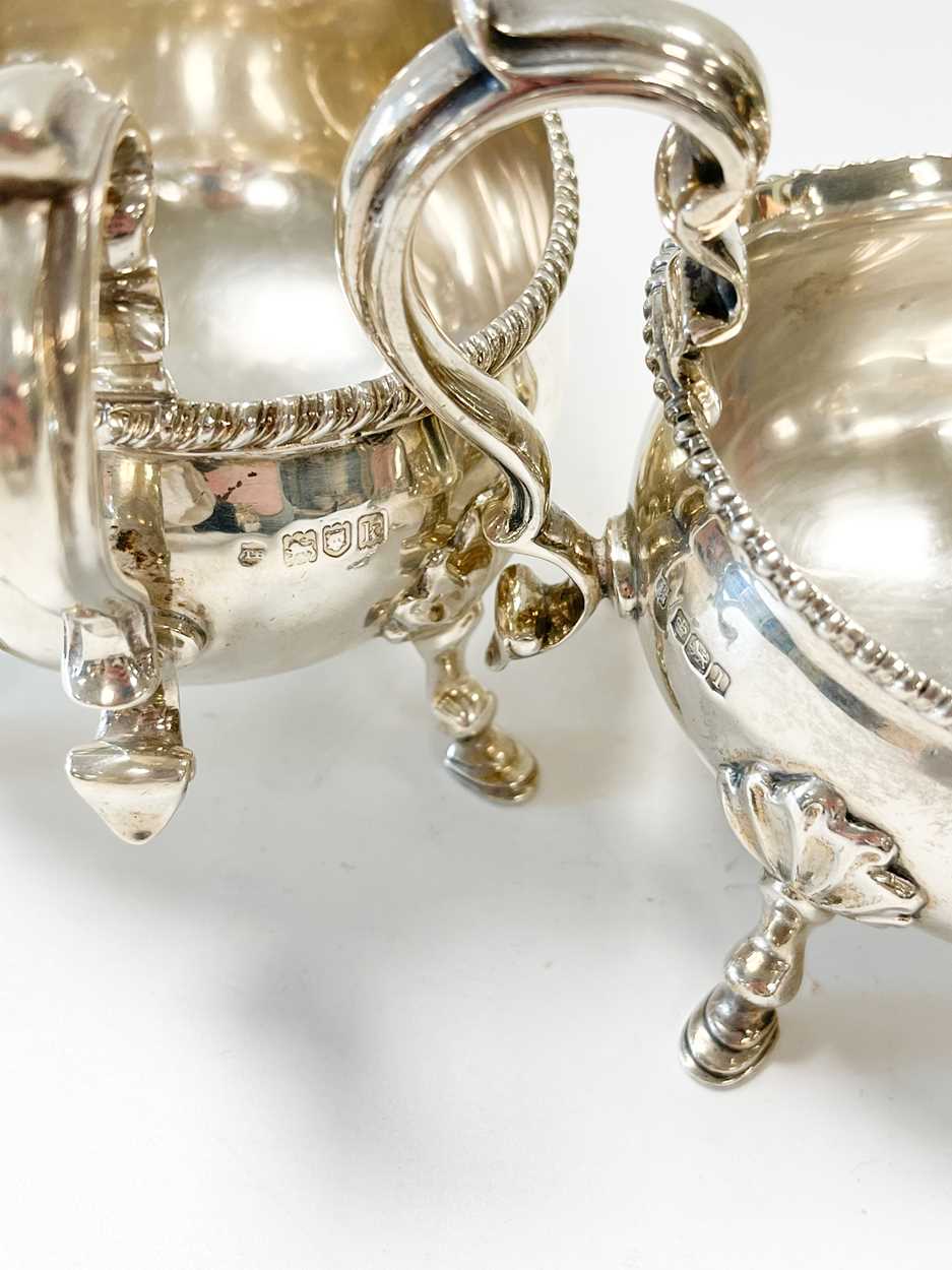An Edward VII silver sauce boat, along with another, - Image 4 of 4