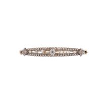 A Victorian diamond set bangle,
