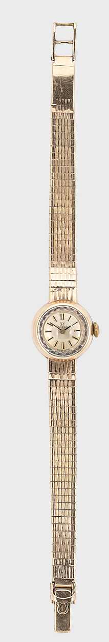 Omega - A 9ct gold wristwatch, - Image 2 of 11