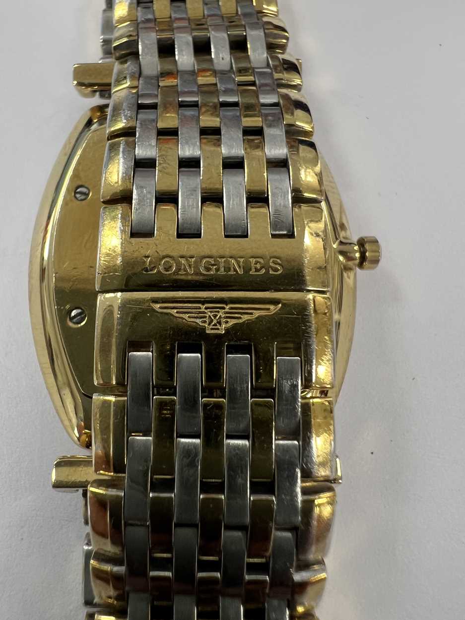 Longines - A steel and gold-plated 'La Grande Classique' wristwatch, - Image 4 of 8