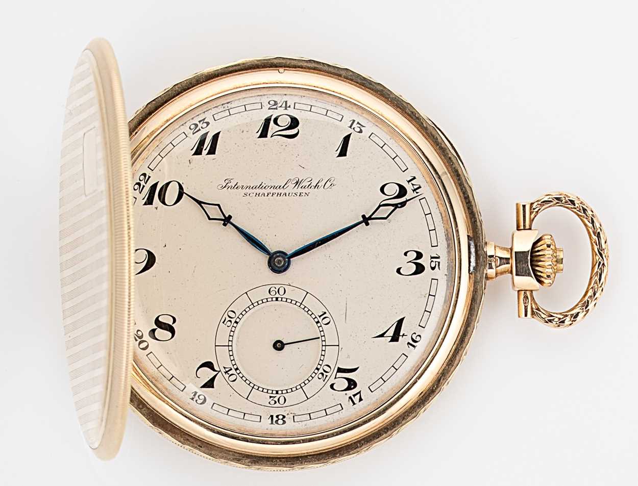 IWC, Schaffhausen - A Swiss 14ct gold full hunter pocket watch,