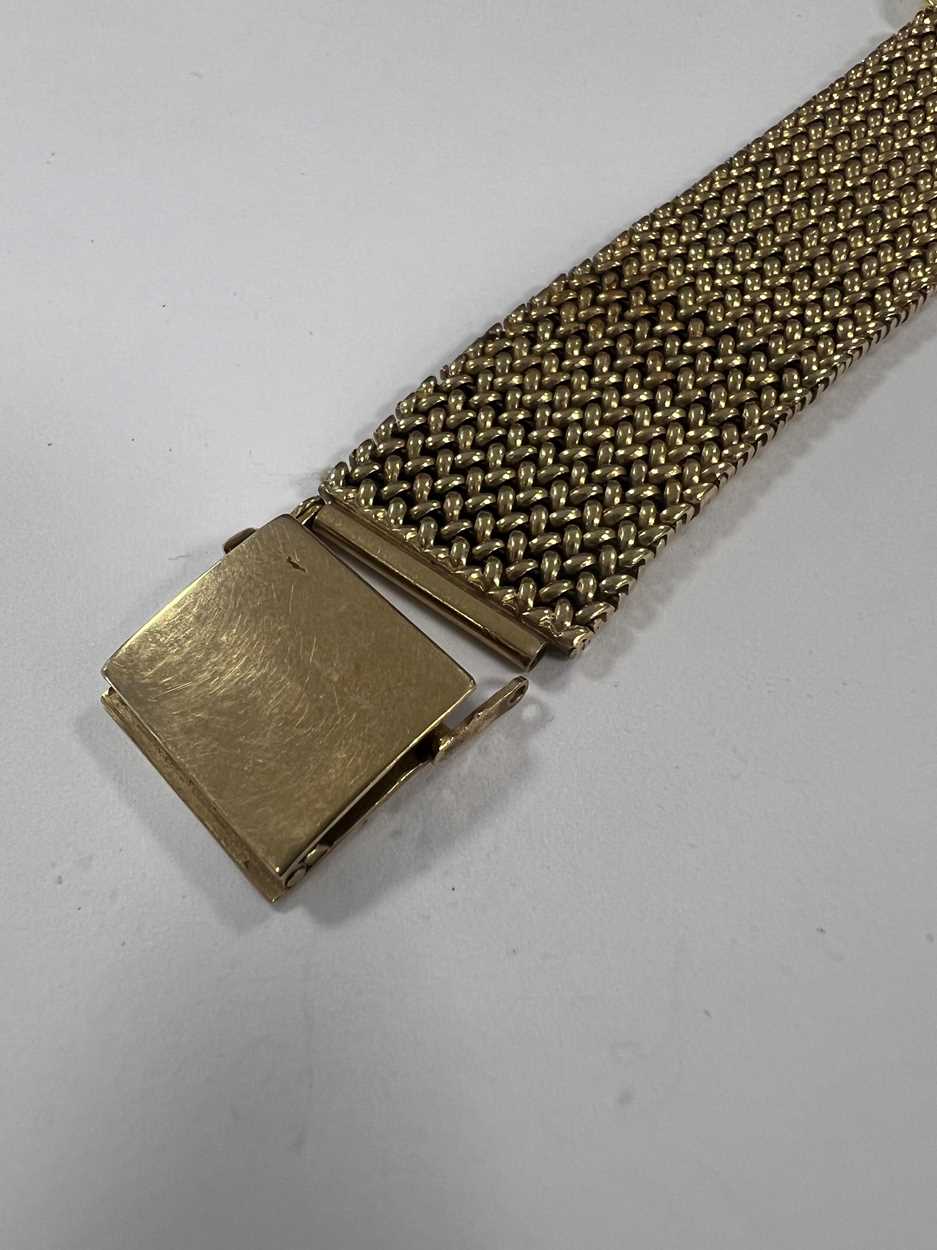 Omega - A Swiss 18ct gold 'Seamaster' wristwatch with a later 9ct gold bracelet, - Image 7 of 10