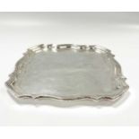 A George V silver waiter,