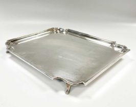 A George V silver tray,