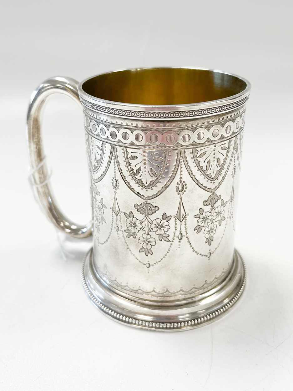 A Victorian silver christening tankard, - Image 2 of 4