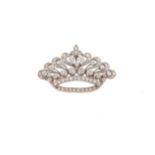 An Edwardian diamond brooch,