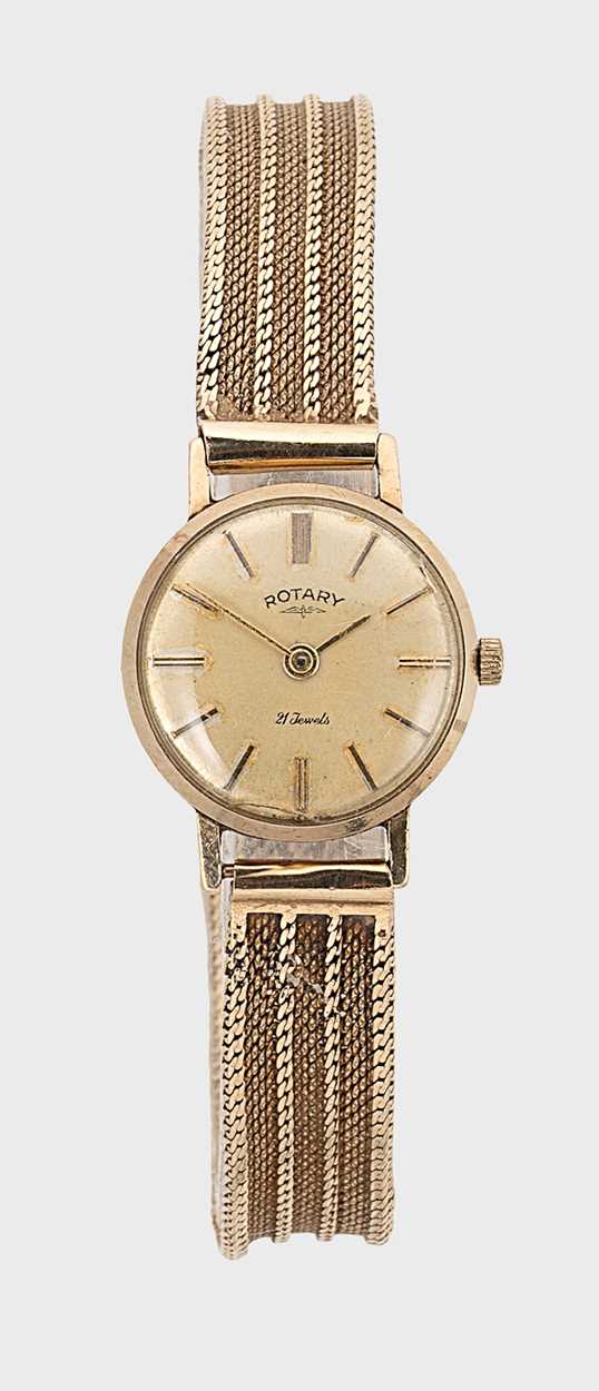 Rotary - A 9ct gold wristwatch,