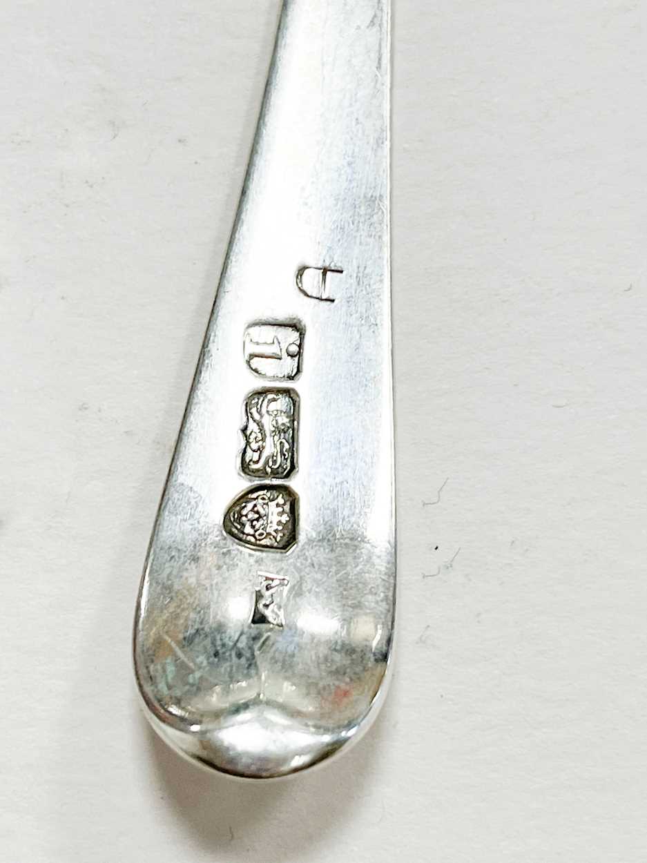 A 79-piece harlequin set of George III silver flatware, - Image 4 of 5