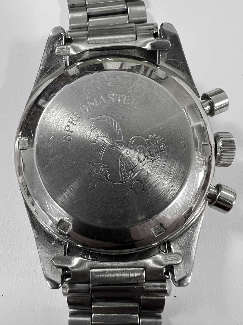 Omega - A rare steel 'Speedmaster Pre Moon' wristwatch with later additions, - Image 7 of 12